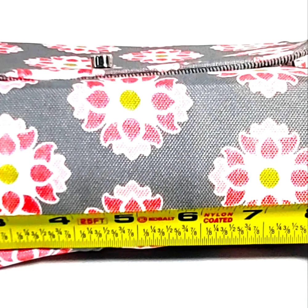 Lilly Bit foldable Pink and Grey Diaper Clutch with strap
